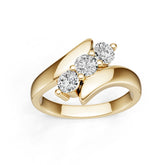 18K Gold Semi Mount Ring Setting Round Ro 4x4mm Diamond Accent Syz Jewelry