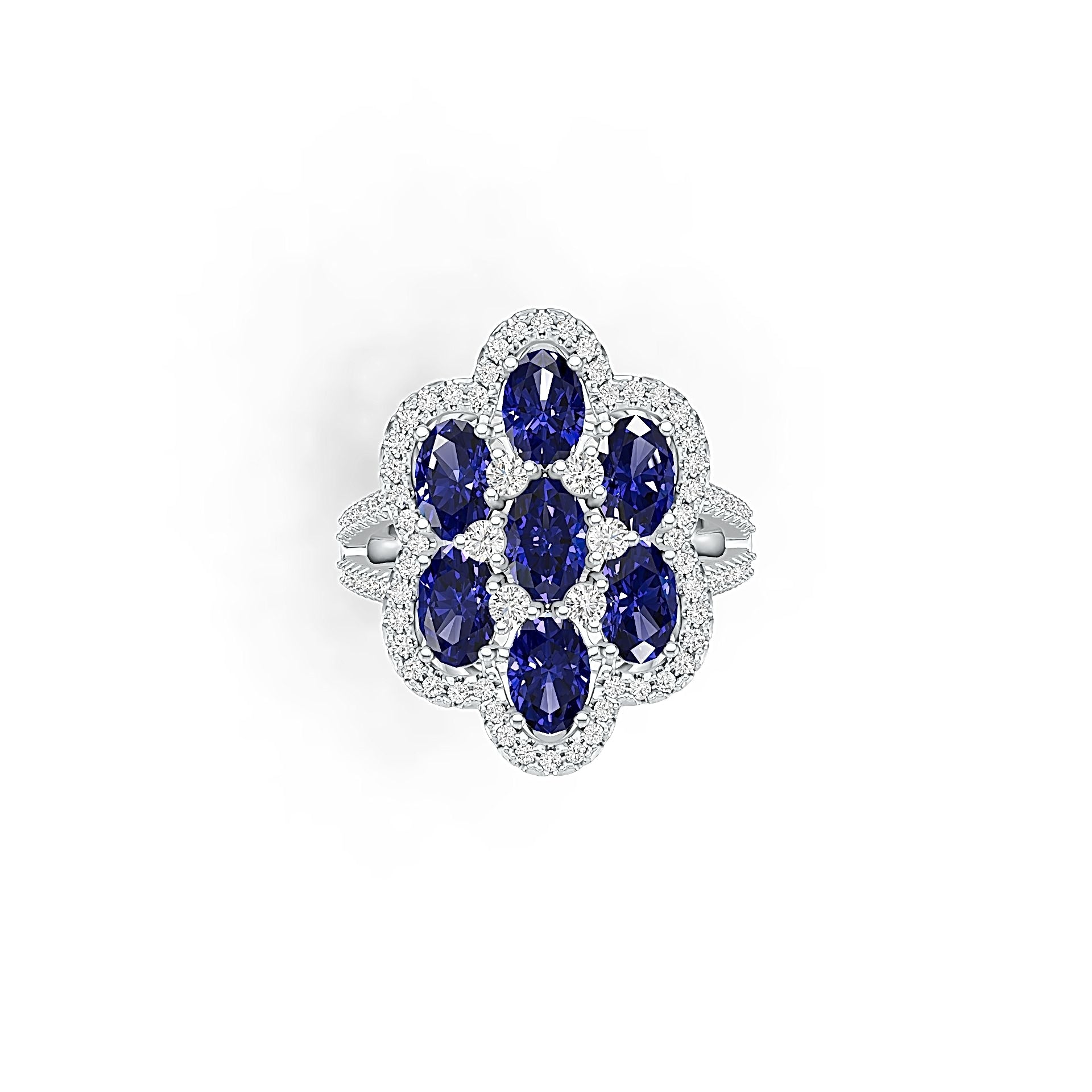 Sterling Silver Semi Mount Ring Setting Oval OV 6X4mm DHJ