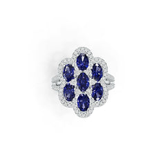 Sterling Silver Semi Mount Ring Setting Oval OV 6X4mm DHJ