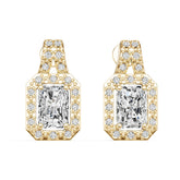 10K Gold Semi Mount Earrings Setting Emerald Em 5x5mm Syz Jewelry