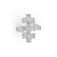 Sterling Silver Semi Mount Ring Setting Oval OV 5X4mm with White Topaz - Syzjewelry