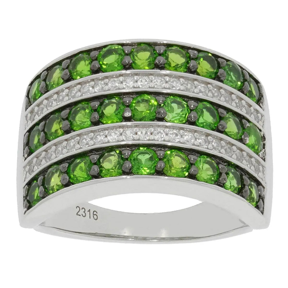 14K Gold Semi Mount Ring Setting Round RD 2.5mm Diamond Accent DHJ