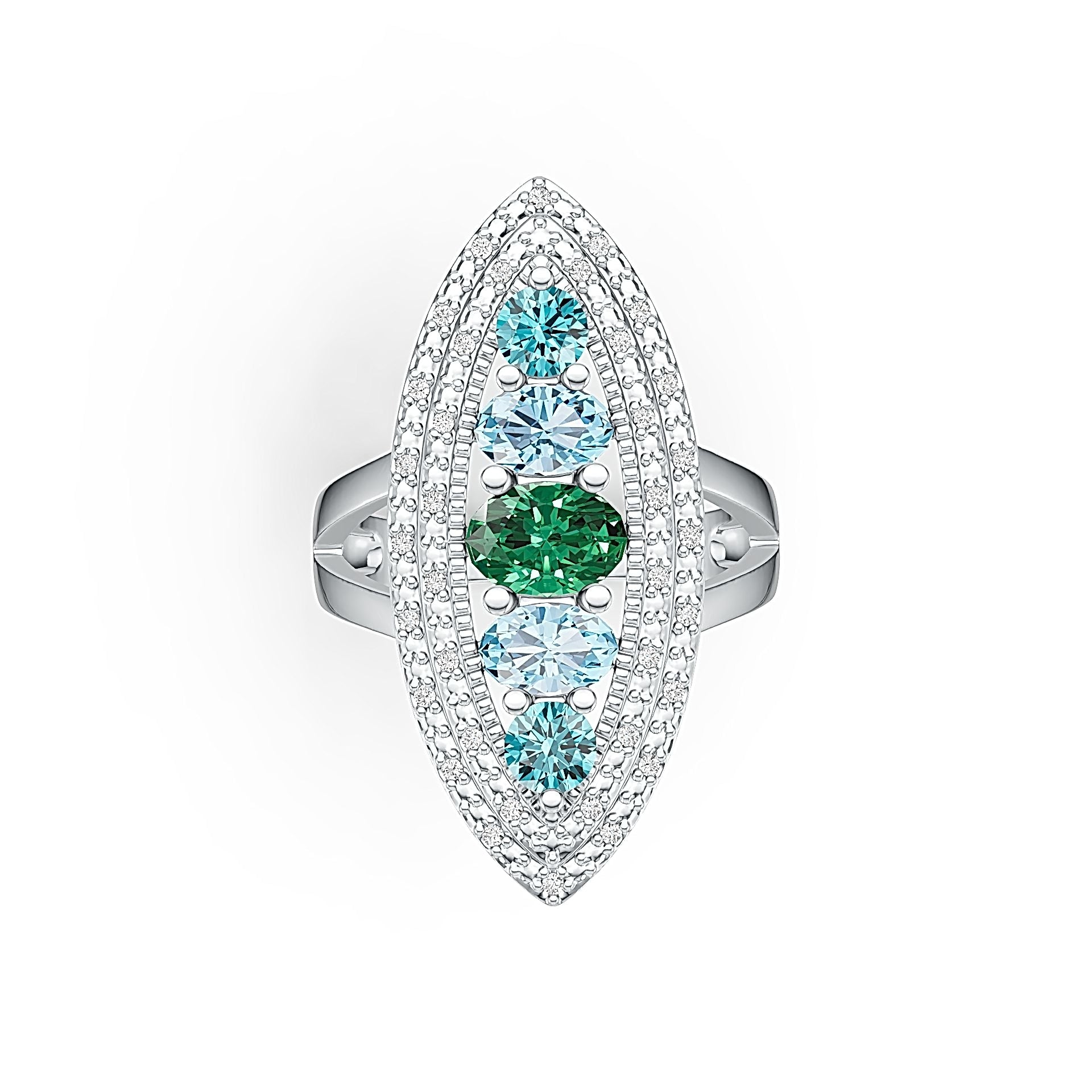 Sterling Silver Semi Mount Ring Setting Oval OV 7X5mm DHJ