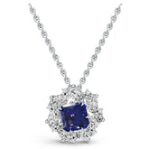 14K Gold Semi Mount Pendant Setting Round Ro 7x7mm Syz Jewelry