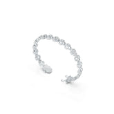 18K Gold Semi Mount Bracelet Setting Heart HT 4X4mm Diamond Accent DHJ