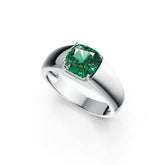 18K Gold Semi Mount Ring Setting Cushion CU 8X8mm DHJ