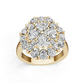 Platinum Semi Mount Ring Setting Trillion Tr 5x5mm Diamond Accent Syz Jewelry