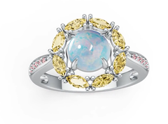 Sterling Silver Semi Mount Ring Setting Round RD 7X7mm MQ 4X2mm Syzjewelry