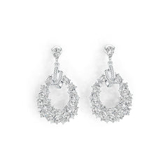 Sterling Silver Semi Mount Earrings Setting Pear PE 6x4mm OV 5x3mm OV 4x3mm DHJ