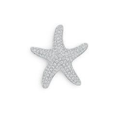 Platinum Semi Mount Pendant Setting Round RD 1.75mm Diamond Accent DHJ