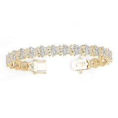 14K Gold Semi Mount Bracelet Setting Oval Ov 4x3mm Diamond Accent Syz Jewelry