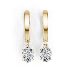 10K Gold Semi Mount Earrings Setting Oval Ov 8x6mm Moissanite Accent Syz Jewelry