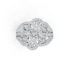 Sterling Silver Semi Mount Ring Setting Oval OV 5X4mm DHJ