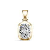 Sterling Silver Semi Mount Pendant Setting Cushion CU 7X5mm Syzjewelry