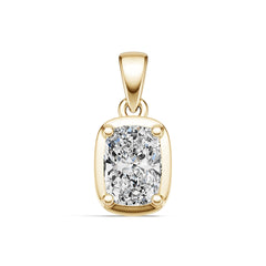 Sterling Silver Semi Mount Pendant Setting Cushion CU 7X5mm Syzjewelry