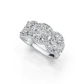 Platinum Semi Mount Ring Setting Oval OV 6X4mm Diamond Accent DHJ
