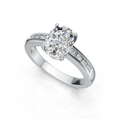10K Gold Semi Mount Ring Setting Oval OV 9X7mm DHJ