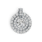 Подвеска-полукрепление из стерлингового серебра, круглая RD 6x6 мм