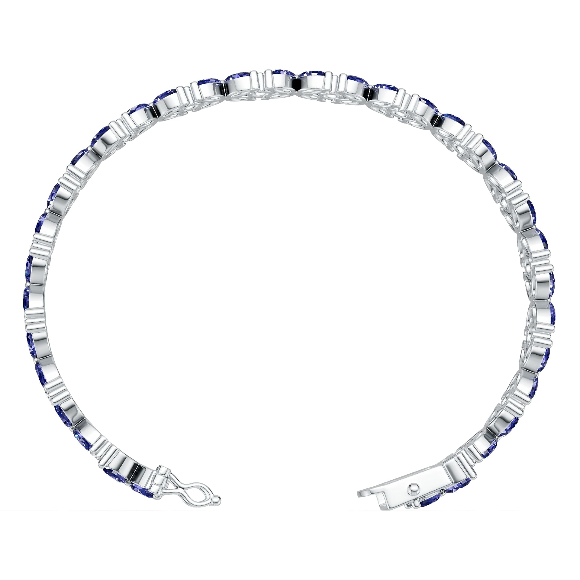 10K Gold Semi Mount Bracelet Setting Round Ro 5x3mm Syz Jewelry