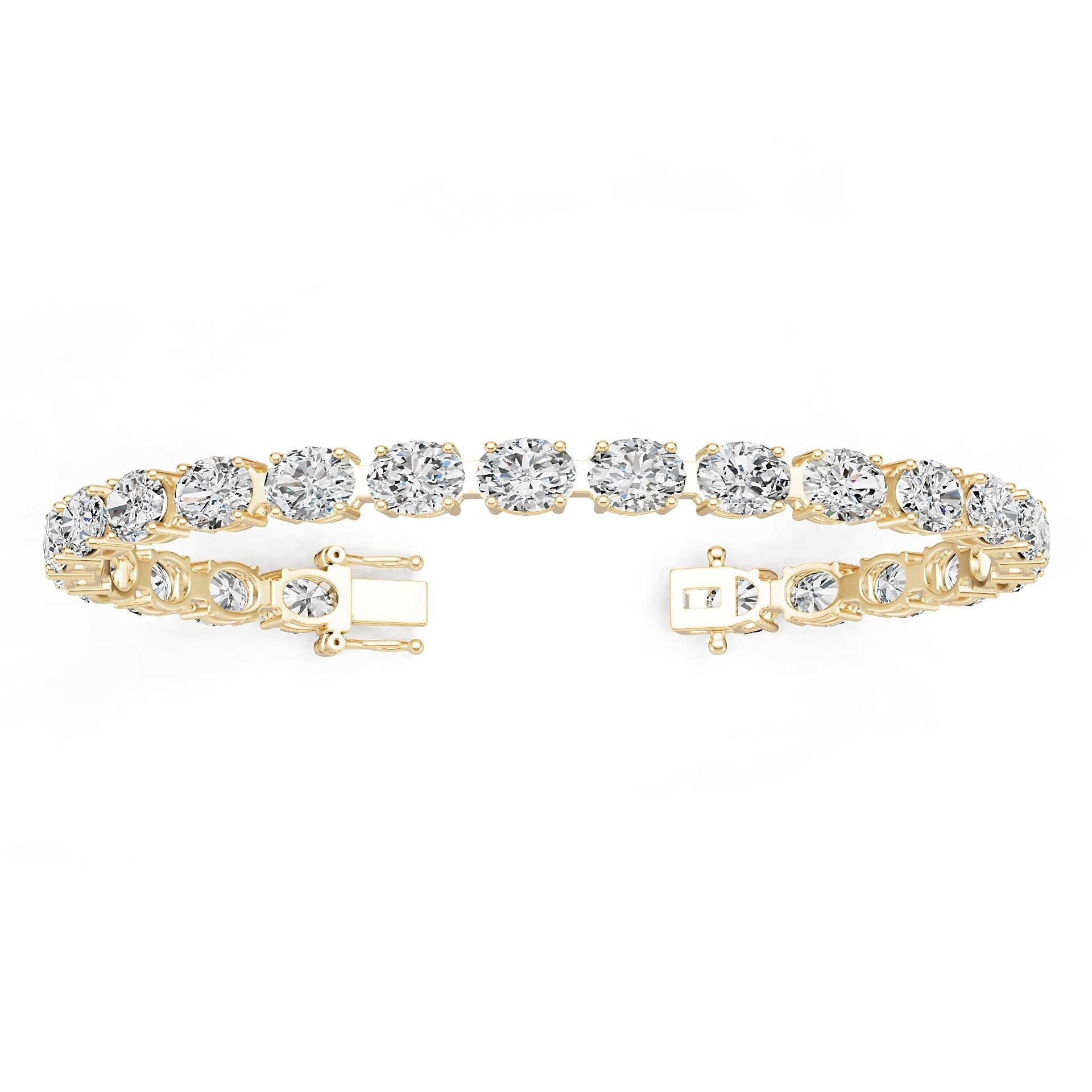 10K Gold Semi Mount Bracelet Setting Oval Ov 8x6mm Syz Jewelry