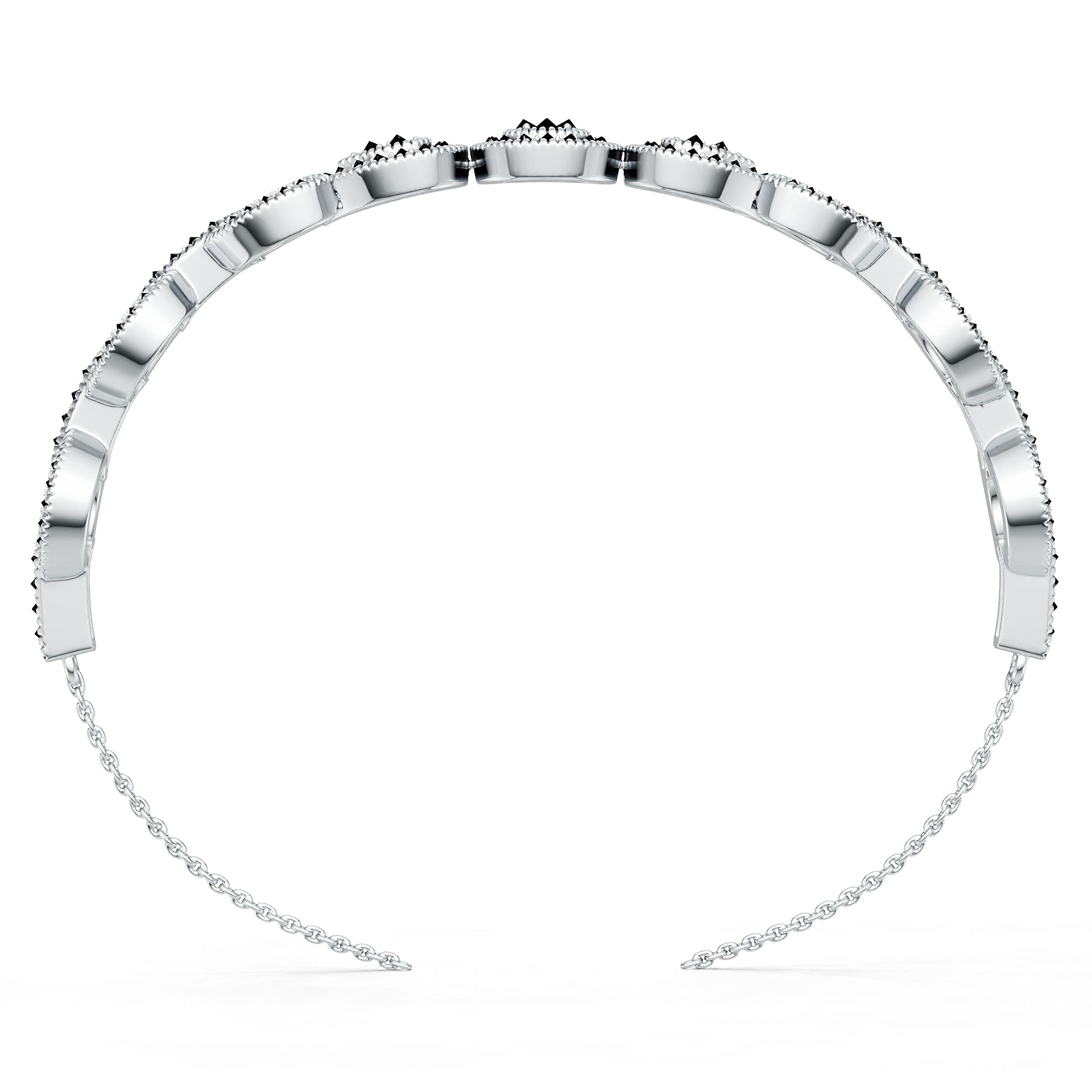 10K Gold Semi Mount Bracelet Setting Round Ro 2x2mm Moissanite Accent Syz Jewelry