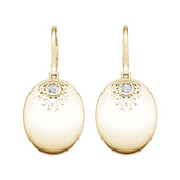 18K Gold Semi Mount Earrings Setting Round Ro 3x3mm Syz Jewelry