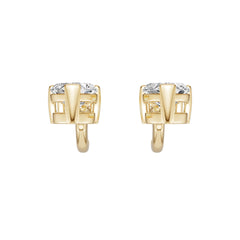 Sterling Silver Semi Mount Earrings Setting Round Ro 6x6mm DHJ