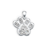 Pendentif Semi-Monture en Argent Massif Serti Coeur HT 8X8mm