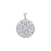 Sterling Silver Semi Mount Pendant Setting Oval OV 6X4mm PE 5X3mm DHJ