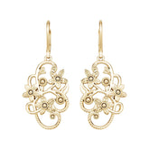 10K Gold Semi Mount Earrings Setting Round Ro 6x6mm Syz Jewelry