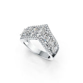18K Gold Semi Mount Ring Setting Oval OV 6X4mm Diamond Accent DHJ