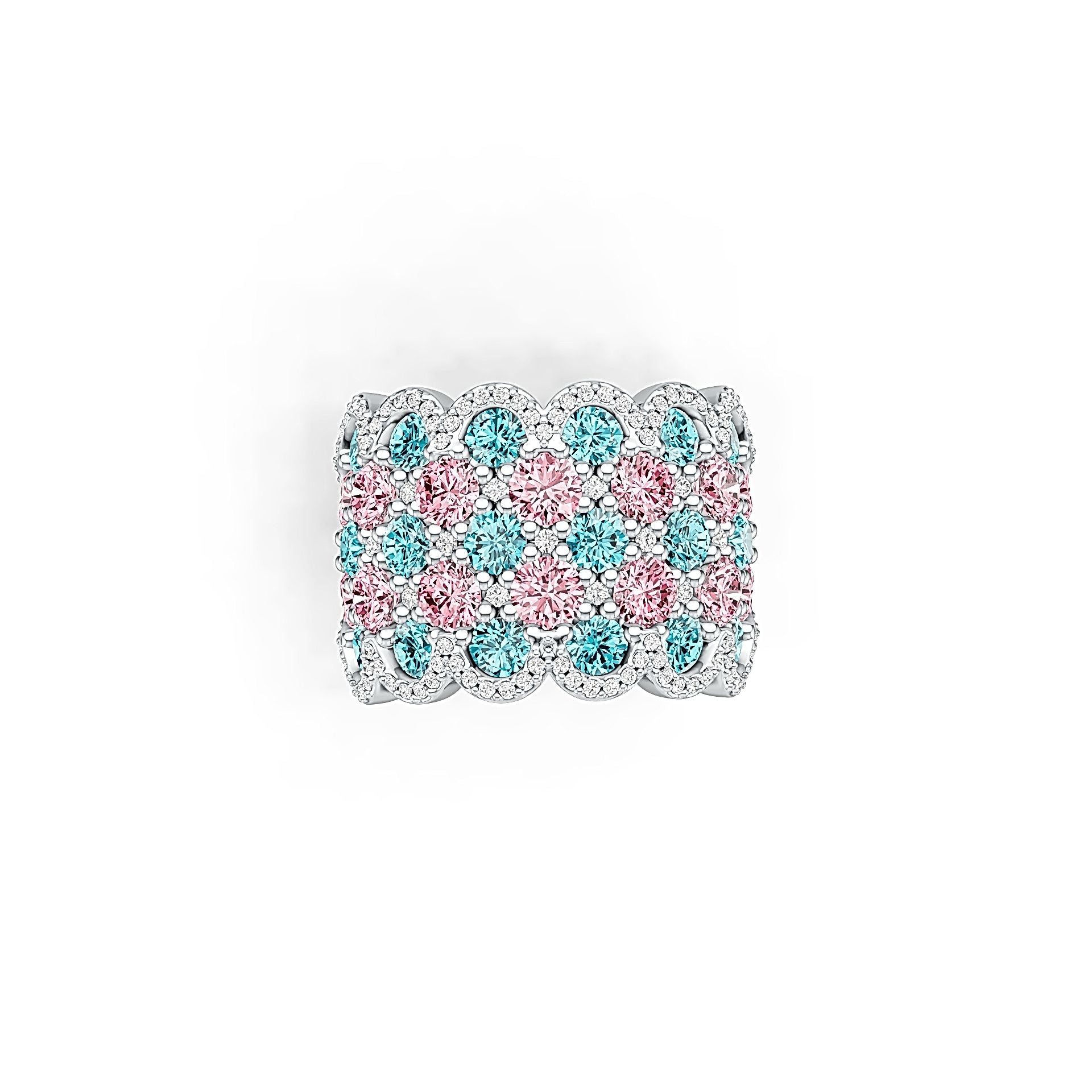 Sterling Silver Semi Mount Ring Setting Round RD 4x4mm DHJ