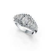 Platinum Semi Mount Ring Setting Oval OV 8X6mm DHJ