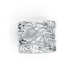 Platinum Semi Mount Ring Setting Round Ro 6x6mm Syz Jewelry