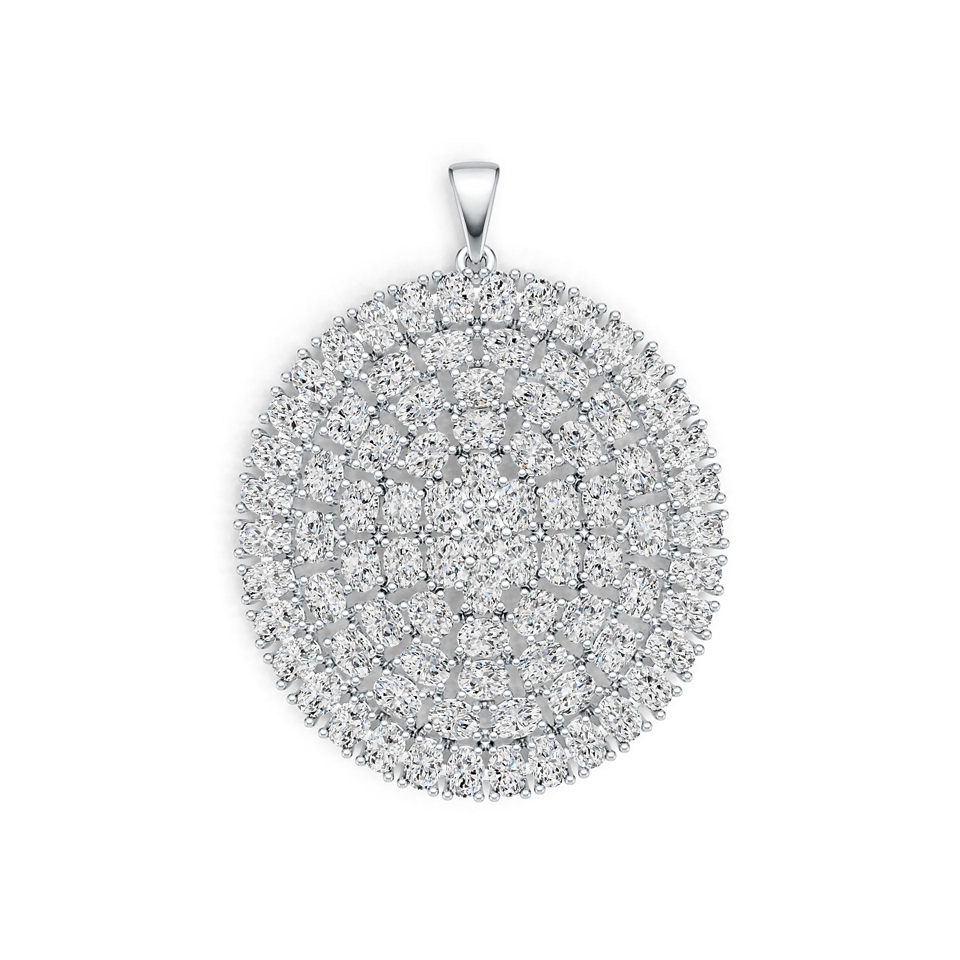 Sterling Silver Semi Mount Pendant Setting Oval OV 4X3mm DHJ