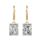18K Gold Semi Mount Earrings Setting Emerald Em 8x6mm Syz Jewelry