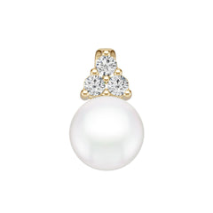 Platinum Semi Mount Pendant Setting Round Ro 9x9mm Diamond Accent Syz Jewelry