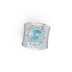 Sterling Silver Semi Mount Ring Setting Round RD 10x10mm DHJ