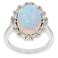 10K Gold Semi Mount Ring Setting Oval OV 14X10mm D-PJC25363R Moissanite Accent Syzjewelry