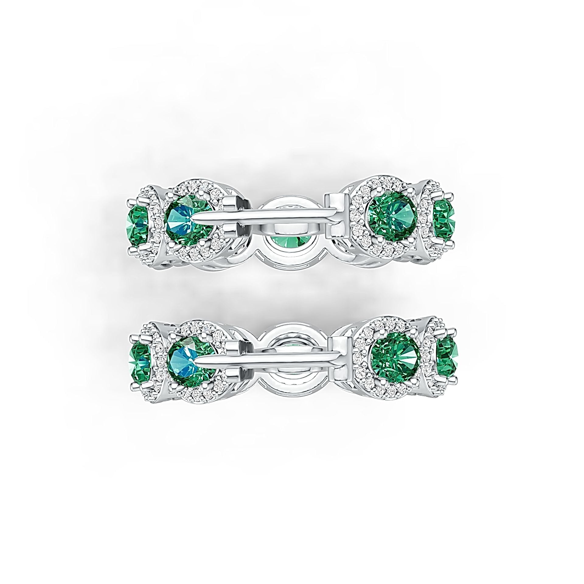 Sterling Silver Semi Mount Earrings Setting Oval OV 5X4mm DHJ