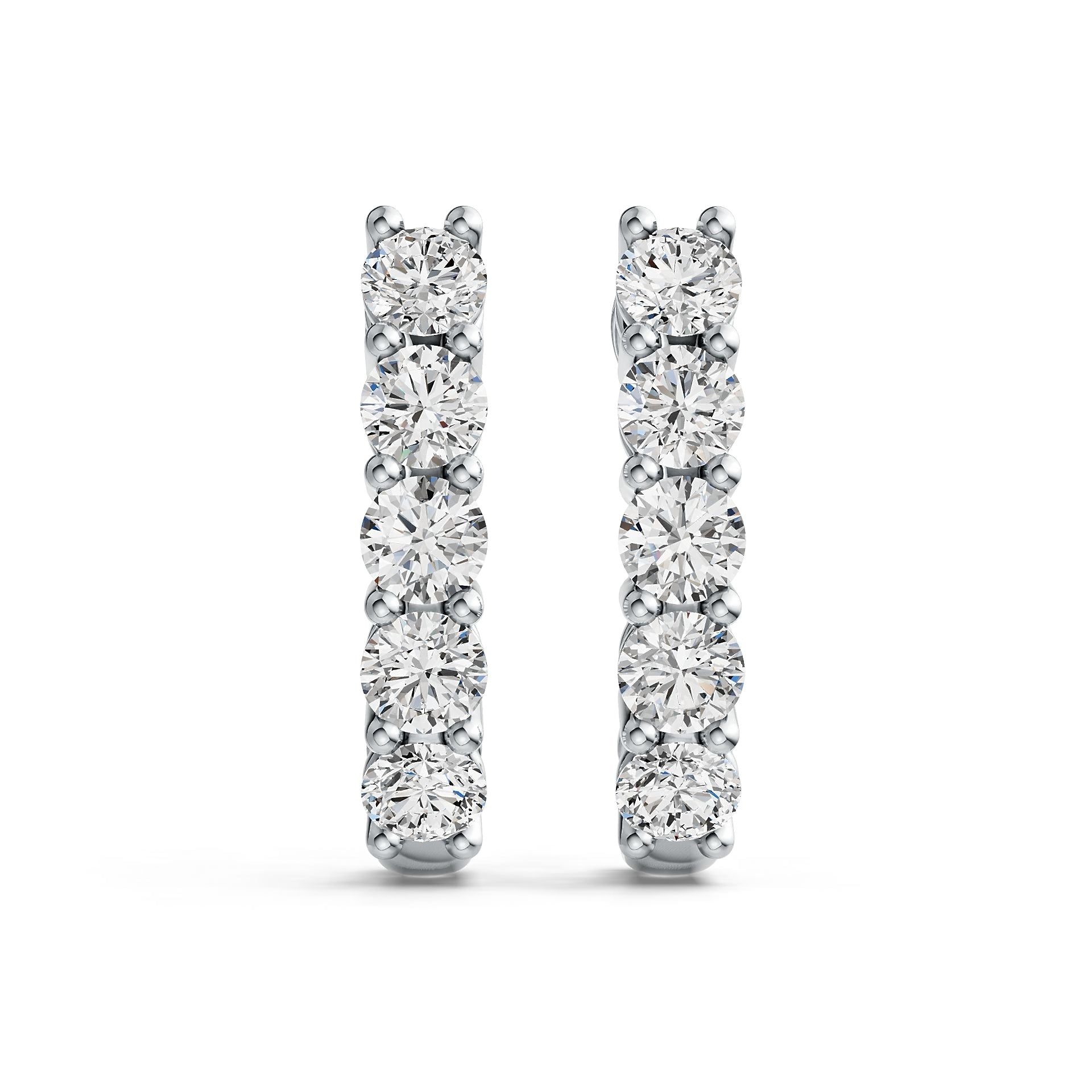 Sterling Silver Semi Mount Earrings Setting Round RD 3.5mm DHJ