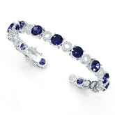 14K Gold Semi Mount Bracelet Setting Round RD 7x7mm Diamond Accent DHJ
