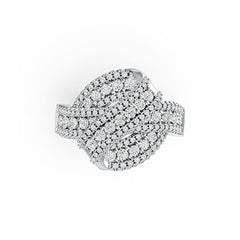 Серебряна напівоправа для каблучки кругла RD 2x2mm