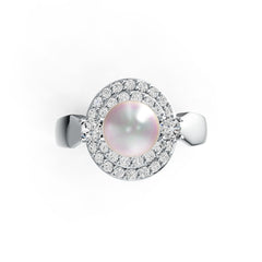 Sterling Silver Semi Mount Ring Setting Round RD 8x8mm DHJ
