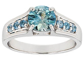 14K Gold Semi Mount Ring Setting Round RD 7x7mm Diamond Accent DHJ