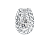 Sterlingsølv Semi Mount Vedhængsindstilling Oval OV 9X7mm