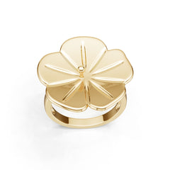 10K Gold Semi Mount Ring Setting Round Ro 6x6mm Syz Jewelry