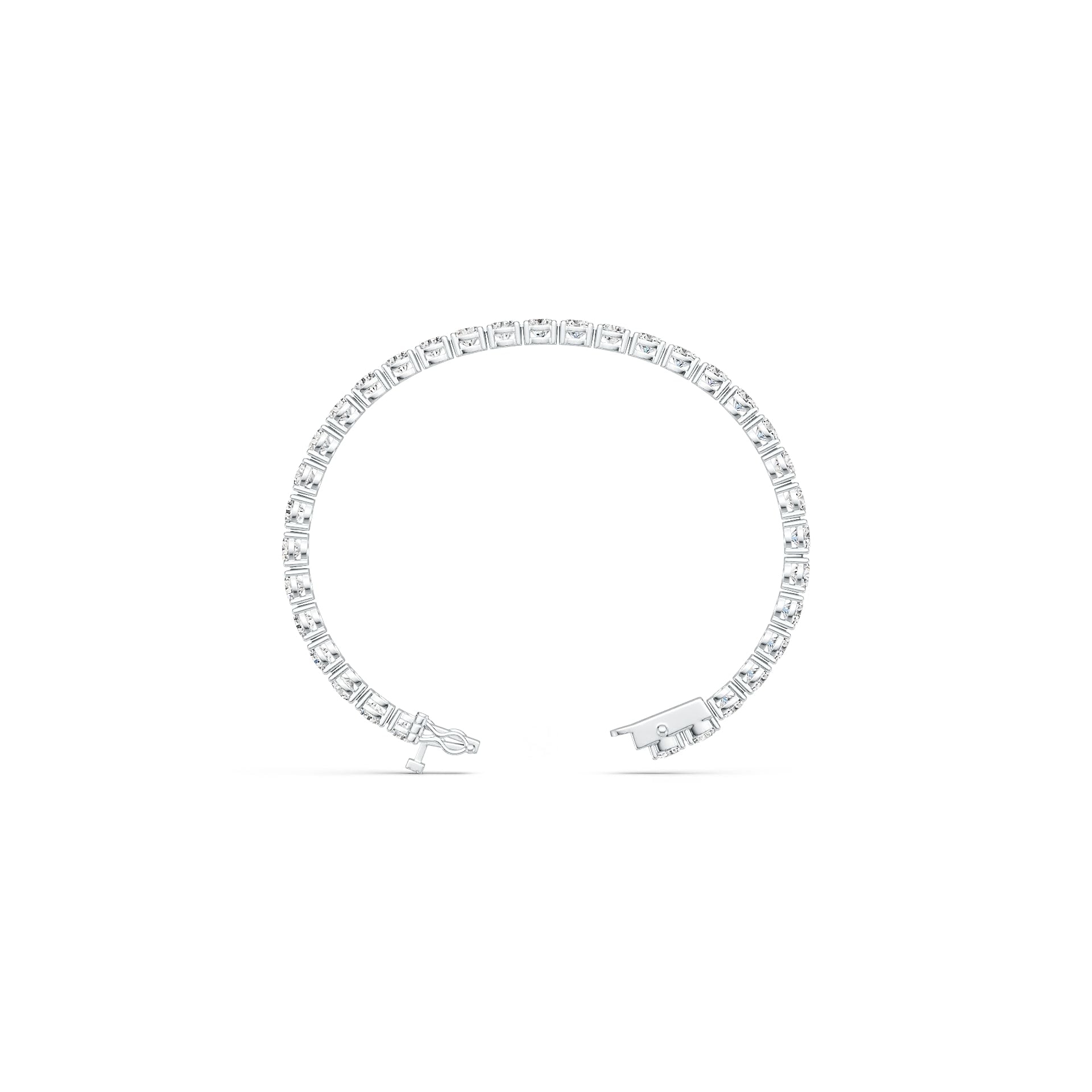 Sterling Silver Semi Mount Tennis Bracelet Setting Round RD 5X5mm DHJ