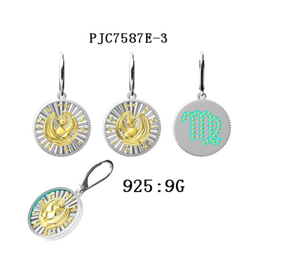 10K Gold Constellation Earrings DHJ
