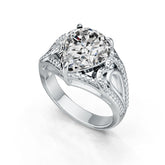 10K Gold Semi Mount Ring Setting Pear PE 12X10mm DHJ